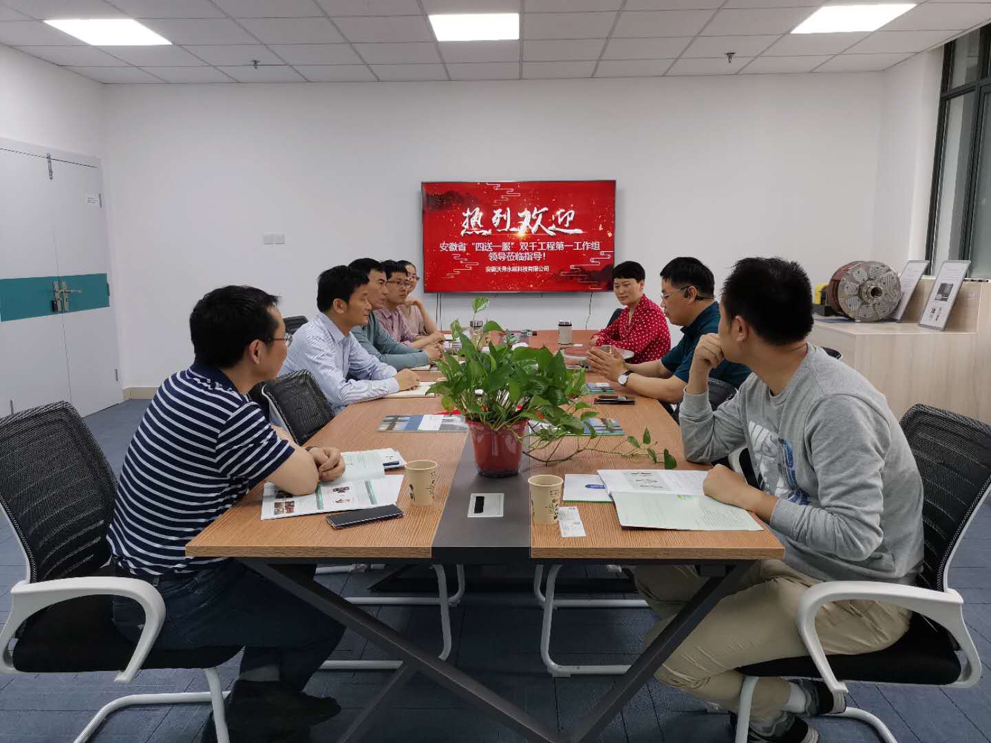 安徽省“四送一服”第一工作組一行蒞臨沃弗永磁