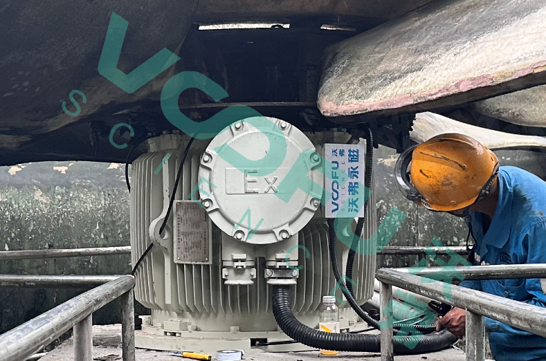 海螺集團(tuán)某水泥廠——1#機(jī)組冷卻塔風(fēng)機(jī)永磁直驅(qū)電機(jī)改造